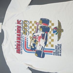 MAD Engine Indianapolis 500 Kids Short Sleeve Tee - White, Red, Gold